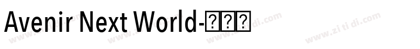 Avenir Next World字体转换